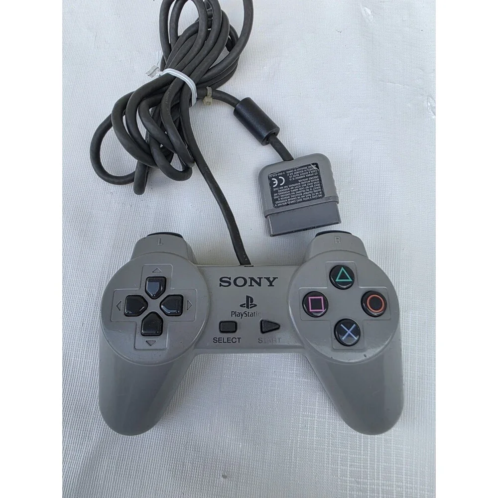 Sony PlayStation 1 PS1 Grey Controller SCPH-1080 Authentic OEM Original Tested